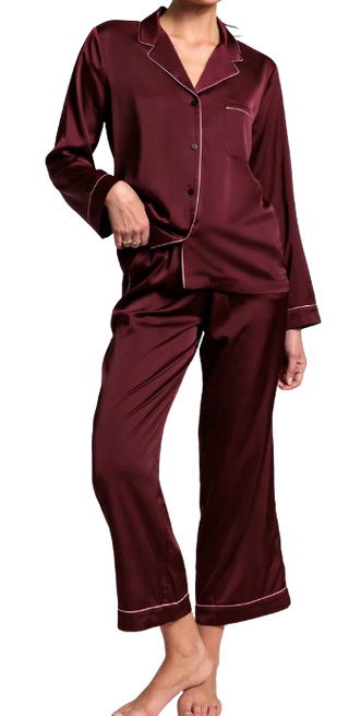 Elina Pajama Set, Malbec