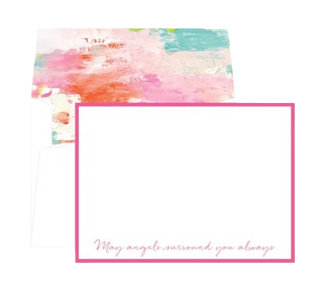 Angels Notecards, Pink