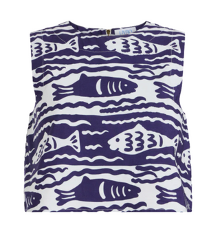 Crop Top, Fish Print