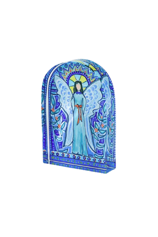 Blue Stained Glass Angel