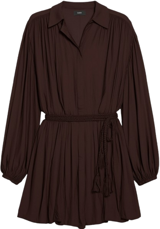 Margaux Blsn Slv Tie Ft Mini Dress