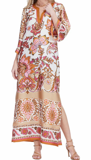 Toffee Blossom Maxi Dress