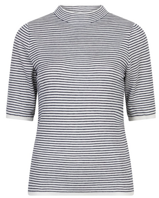 Striped Mockneck Sweater