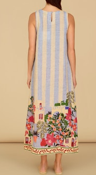 Dani Dress, Village Stripes