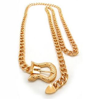 Chain Bracelet Belt with Classic Buckle