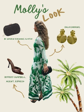 Seychelles Kaftan, Green Bali Jungle