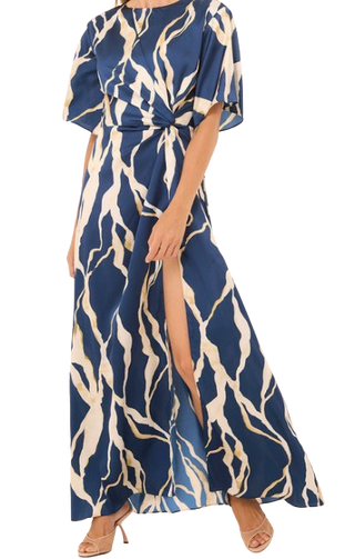 Asah Dress, Vertical Abstract