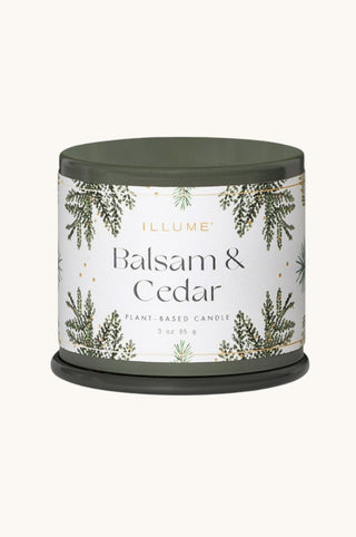 Balsam & Cedar Tin Candle