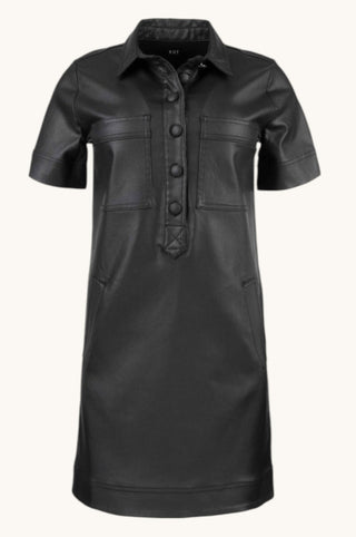 Tatiana-Dress W/Placket And Pockets Welts
