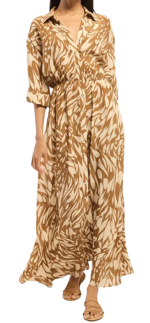Lourdes Dress, Abstract Dune