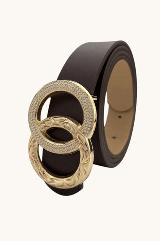 Double Circle Belt, Coffee