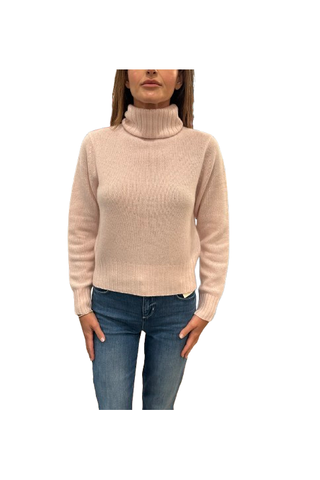 Featherweight Turtleneck, Pink Sand