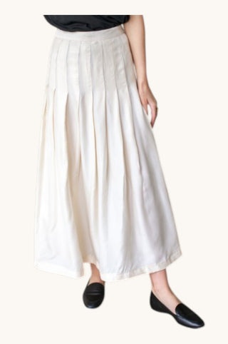Atelier Pleated Maxi Skirt - Arctic Wolf