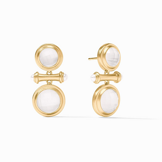 Bamboo Midi Earring, Clear