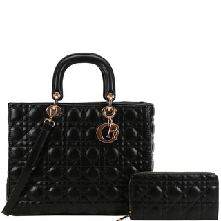 Lady Top Handle Bag, Black