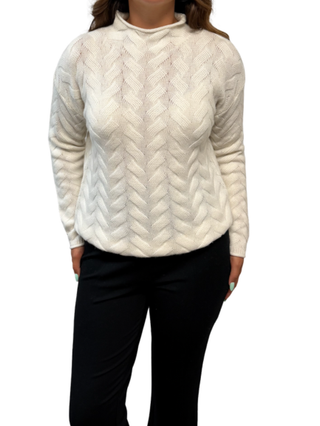 Gracie Cashmere Sweater, Ivory