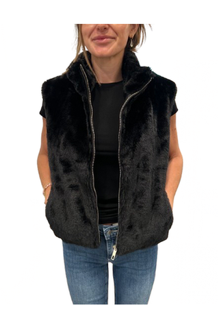 Faux Vest, Black