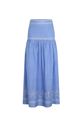 Jinete Skirt, Blue Stripes
