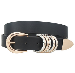 Double Stacked Belt, Black