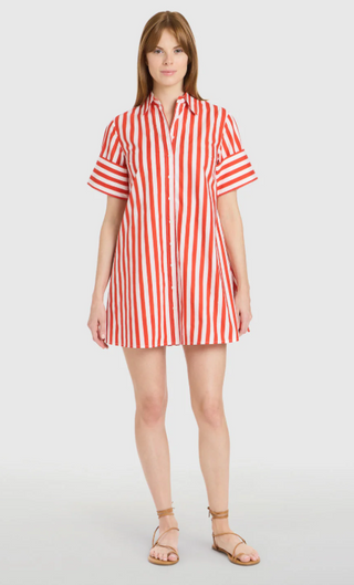 Dock Dress, Red Stripes