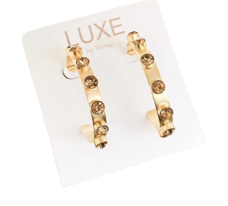 Hadley Earring, Champagne