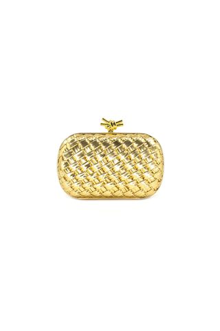 Woven Clutch, Gold