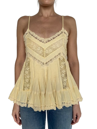 Dove Lace Detail Top