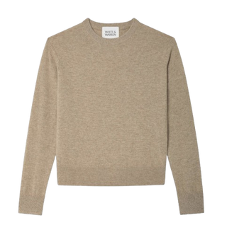 Cashmere Crew, Taupe