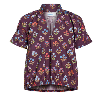 Merritt Top, Holiday Flowers