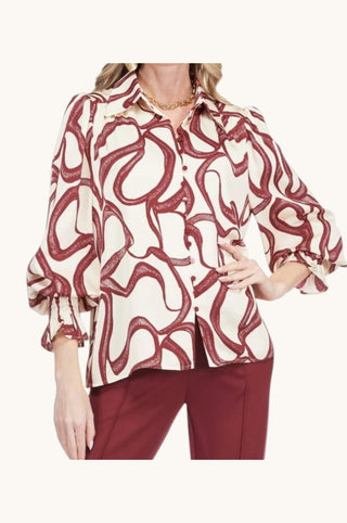 Ivory Ribbons Blouse
