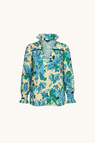 Aspen Blouse - High Tide Blue Steel