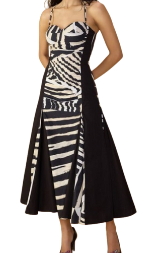 Mila Dress, Black/White
