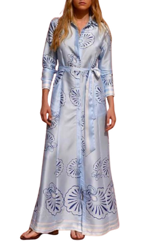 ciel maxi dress KASIA Cosmos Strapless Smocked Maxi Dress Ciel