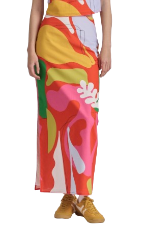 Polen Skirt, Hojas Pink