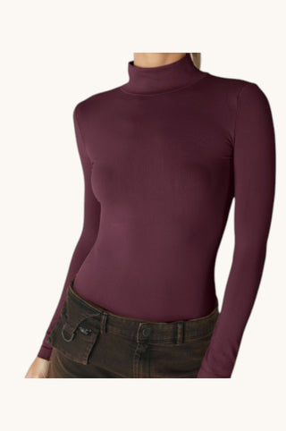 Long Sleeve Mock Neck, Fig