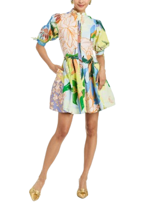 Brooklyn Mini Dress, Primrose