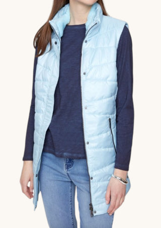 Quilted Puff Vest, Mist