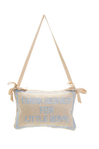 Thank Heaven for Boys Door Hanger