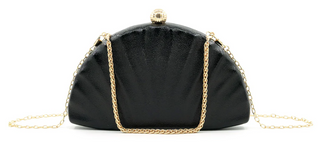 Shell Clutch, Black