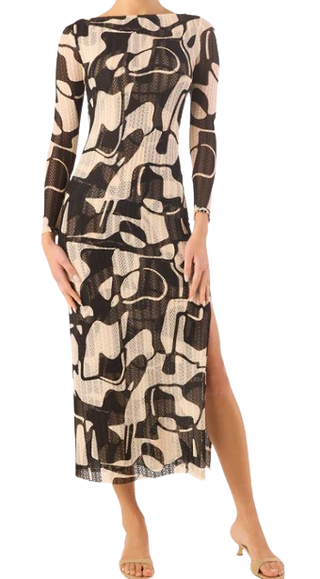 Vivian Dress, Abract Marble