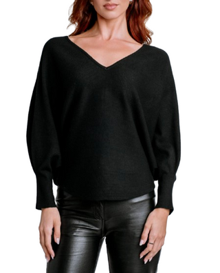 RYU V-Neck Sweater, Black