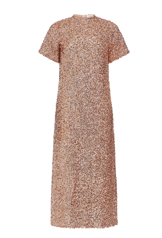 Gwyneth Dress, Rose Gold Sequin