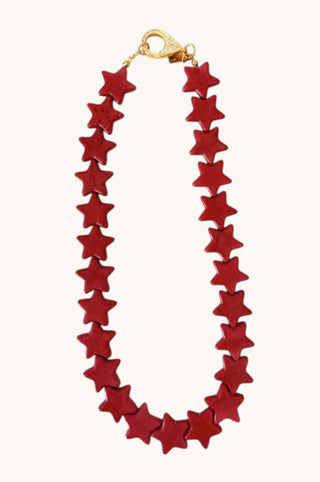 Star Necklace, Red