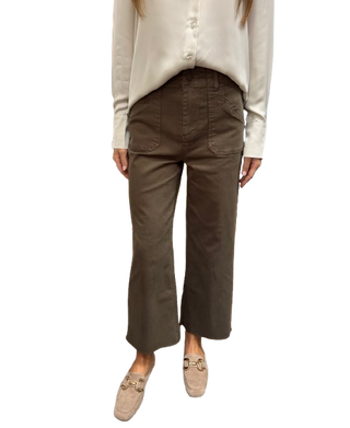 Double Pocket Pull On Pant, Chocolate