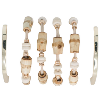 Bamboo Hair Tie Set - Coconut