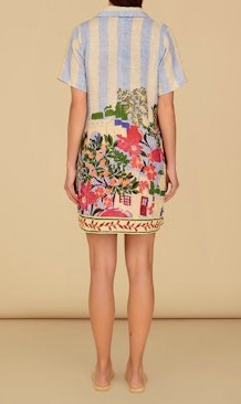 Wells Dress, Village Stripes