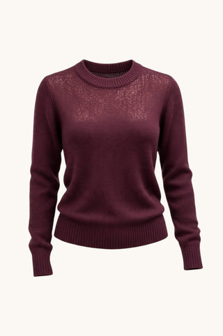 Sheer Blocked L/S Crew