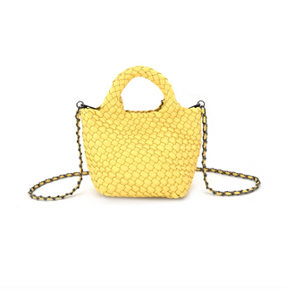 Braided Mini Bag, Yellow