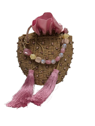 Pink Justine Stud Bag