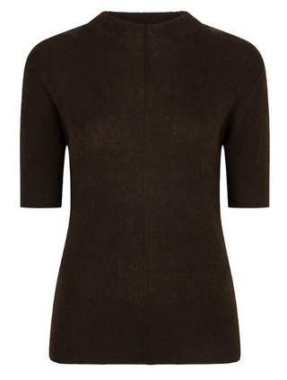 Elbow Sleeve Sweater, Brown
